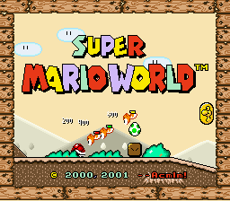 Strange Mario World Title Screen